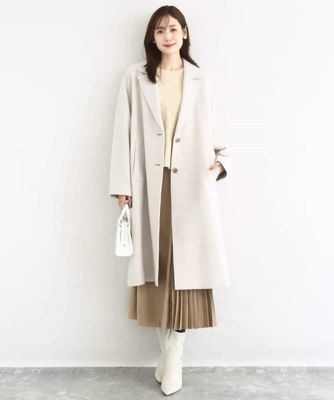 超軽量］エアリアルウール チェスターコート | MK MICHEL KLEIN (Women