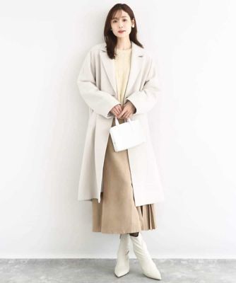 超軽量］エアリアルウール チェスターコート | MK MICHEL KLEIN (Women