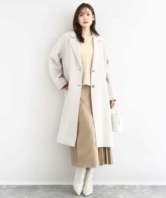 超軽量］エアリアルウール チェスターコート | MK MICHEL KLEIN (Women