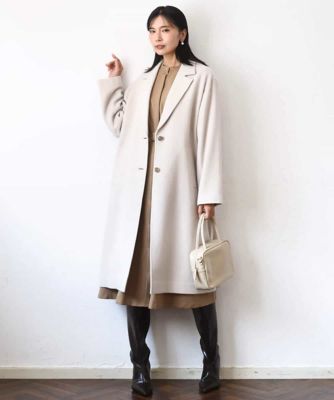 超軽量］エアリアルウール チェスターコート | MK MICHEL KLEIN (Women