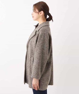 グレンチェック柄スライバーコート | MK MICHEL KLEIN (Women