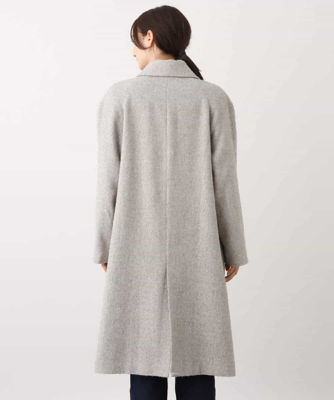 ループツイードヘリンボーンステンカラーコート | ファッション・服