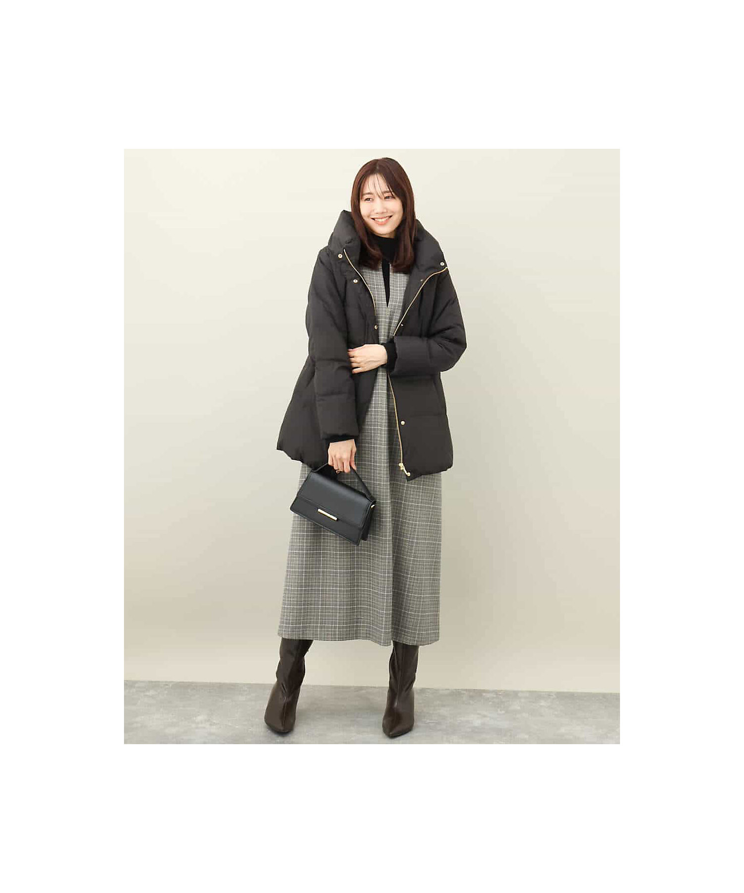 ベーシックタフタミドルダウンコート | MK MICHEL KLEIN (Women ベーシックタフタミドルダウンコート | MK MICHEL KLEIN (Women