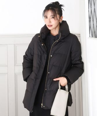 ＜MK MICHEL KLEIN (Women)＞ベーシックタフタ　ミドルダウンコート／撥水加工