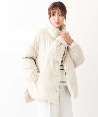 ＜MK MICHEL KLEIN (Women)＞マフラー付きノーカラー中綿コート