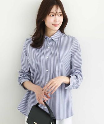 ＜MK MICHEL KLEIN (Women)＞ストレッチジャージシャツ／洗える