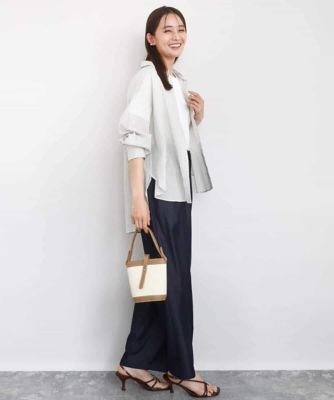 サッカーシャツブラウス／洗える | MK MICHEL KLEIN (Women)/エムケー