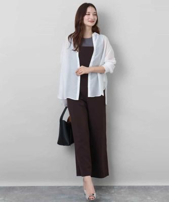 シアーローンシャツブラウス／洗える | MK MICHEL KLEIN (Women