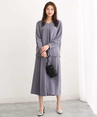 タックVネックブラウス／洗える | MK MICHEL KLEIN (Women)/エムケー