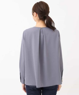 タックVネックブラウス／洗える | MK MICHEL KLEIN (Women)/エムケー