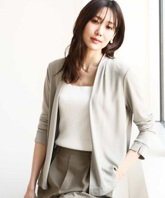 MK MICHEL KLEIN (Women)/エムケーミッシェルクラン ショート丈カーディガン/接触冷感/UVカット/洗える