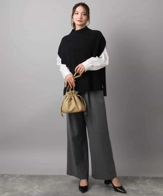 ハイネックジレ×クルーネックニット ツインセット | MK MICHEL KLEIN