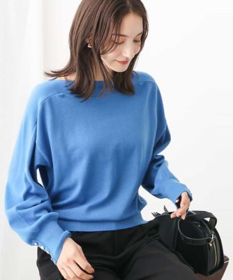 ＜MK MICHEL KLEIN (Women)＞ドルマンスリーブニット／洗える