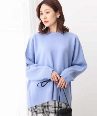 ＜MK MICHEL KLEIN (Women)＞ミドル丈ウールニット／洗える