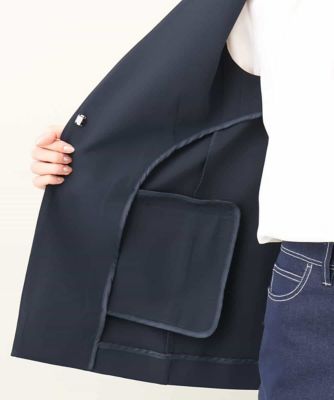 MK MICHEL  / エムケーミッシェルクラン Vネックノーカラージレ/制菌加工/洗える Vネックノーカラージレ/制菌加工/洗える（ベスト）｜MK MICHEL
