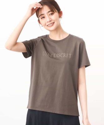 ［シンプル派に］発泡プリントロゴＴシャツ／接触冷感／洗える