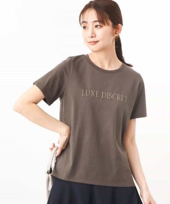 ［シンプル派に］発泡プリントロゴＴシャツ／接触冷感／洗える