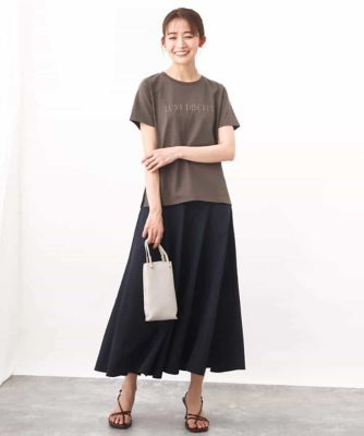 ［シンプル派に］発泡プリントロゴＴシャツ／接触冷感／洗える