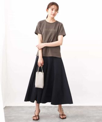 ［シンプル派に］発泡プリントロゴＴシャツ／接触冷感／洗える