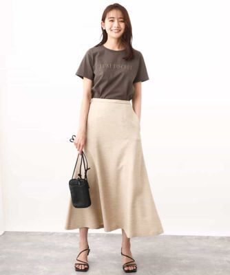 ［シンプル派に］発泡プリントロゴＴシャツ／接触冷感／洗える