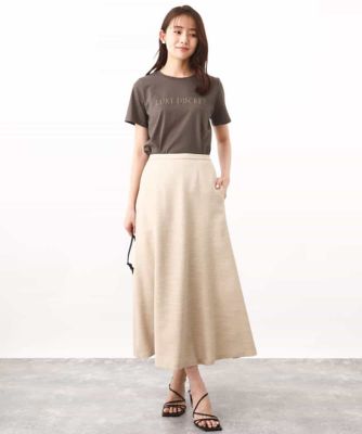 ［シンプル派に］発泡プリントロゴＴシャツ／接触冷感／洗える