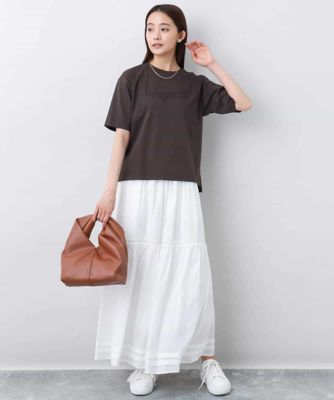リラックスシルエット　ロゴＴシャツ／接触冷感／洗える