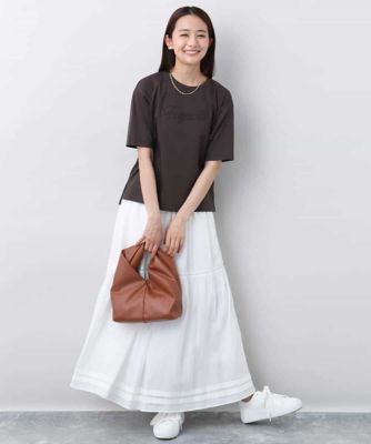 リラックスシルエット　ロゴＴシャツ／接触冷感／洗える