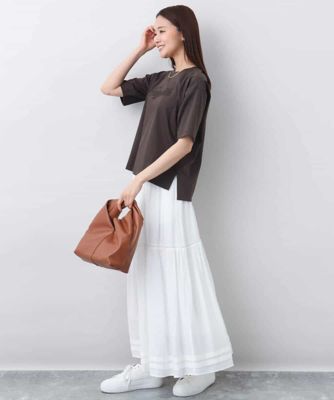 リラックスシルエット　ロゴＴシャツ／接触冷感／洗える