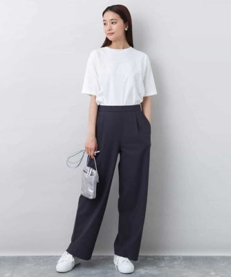 リラックスシルエット　ロゴＴシャツ／接触冷感／洗える