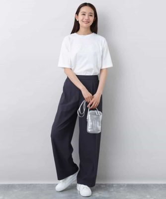 リラックスシルエット　ロゴＴシャツ／接触冷感／洗える