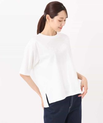 リラックスシルエット　ロゴＴシャツ／接触冷感／洗える
