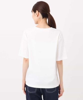 リラックスシルエット　ロゴＴシャツ／接触冷感／洗える