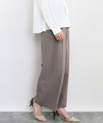 ＜MK MICHEL KLEIN (Women)＞ストレートワイドシルエットパンツ（無地・チェック）／洗える