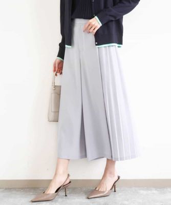 サイドプリーツガウチョパンツ／洗える | MK MICHEL KLEIN (Women