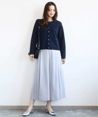 サイドプリーツガウチョパンツ／洗える | MK MICHEL KLEIN (Women