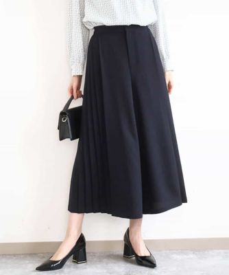 サイドプリーツガウチョパンツ／洗える | MK MICHEL KLEIN (Women