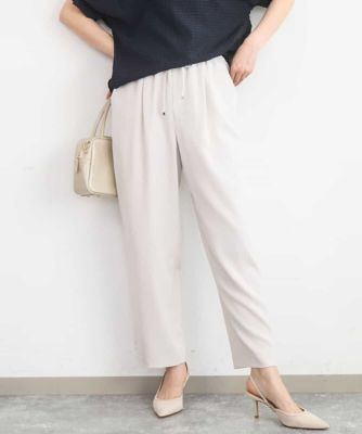 ＜MK MICHEL KLEIN (Women)＞テーパードパンツ／接触冷感／ＵＶカット／防シワ／通気性／洗える