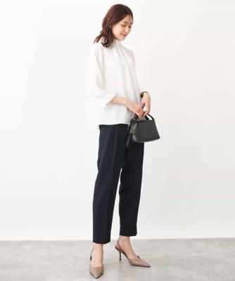 ドライタッチツイルテーパードパンツ／洗える