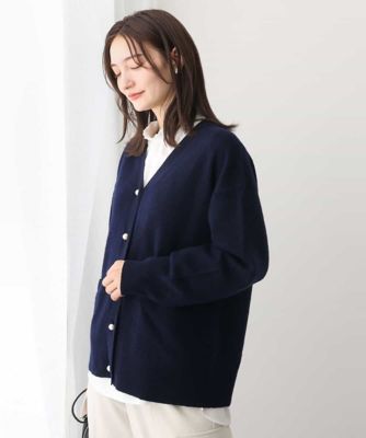 ＜MK MICHEL KLEIN (Women)＞ａｉｒｗｏｏｌニットカーディガン