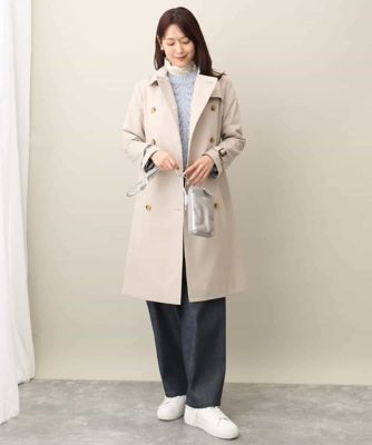 ベーシックトレンチコート／撥水加工・防花粉
