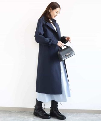 トレンチディティールロングコート／撥水／洗える | MK MICHEL KLEIN