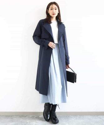 トレンチディティールロングコート／撥水／洗える | MK MICHEL KLEIN