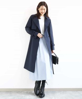 トレンチディティールロングコート／撥水／洗える | MK MICHEL KLEIN