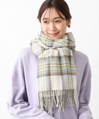 ＜MK MICHEL KLEIN (Women)＞大判チェック柄ストール