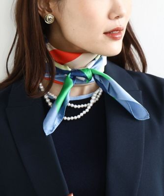 幾何柄スカーフ／洗える | MK MICHEL KLEIN (Women)/エムケー