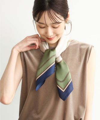 洗える］チェーンプリントスカーフ | MK MICHEL KLEIN (Women