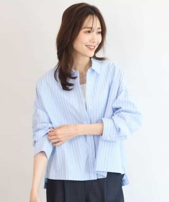 MHL♡ストライプコットンシャツ MHL.（エムエイチエル） ブラウス シャツ GRAPHIC COTTON STRIPE