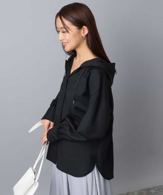 ＜MK MICHEL KLEIN (Women)＞フーディーブラウス／洗える