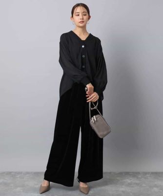 バックギャザーデザインカーディガン／洗える | MK MICHEL KLEIN