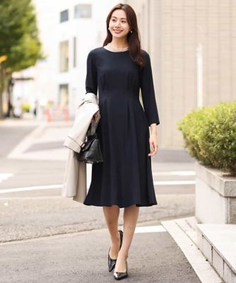 サテンジョーゼット タックワンピース の通販 | 三越伊勢丹オンライン 